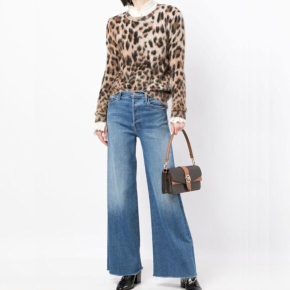 Michael Kors Greenwich Leather Monogram Convertible Shoulder Bag Brown/Acorn NWT - Picture 2 of 15